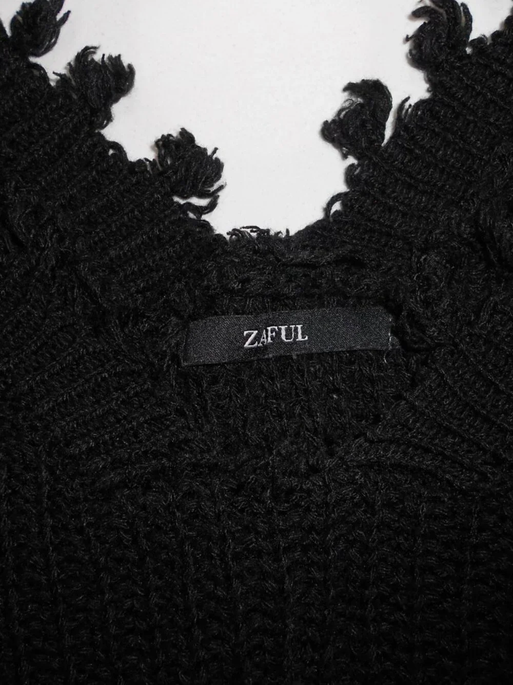 Zaful Fringe Black Top - Picture 5 of 9